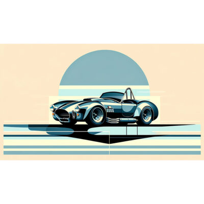 Modernist Cobra – AC Cobra Art Deco-Inspired Print