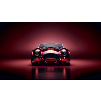 AC Cobra – Red with White Racing Stripes