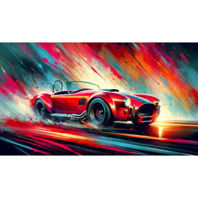 AC Cobra – Full Throttle in Abstract Motion