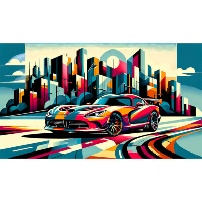 Urban Viper – A Bold Abstract Expression of Speed