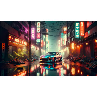 Japanese Neon Drift - Toyota Supra