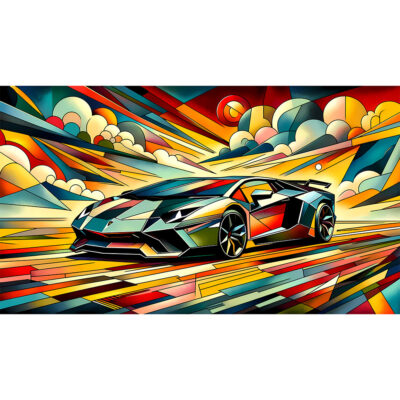 Lamborghini Aventador – Pop Art Explosion