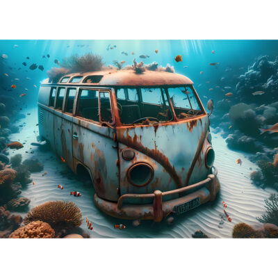 Sunken Splitscreen – Beauty in Decay Beneath the Waves