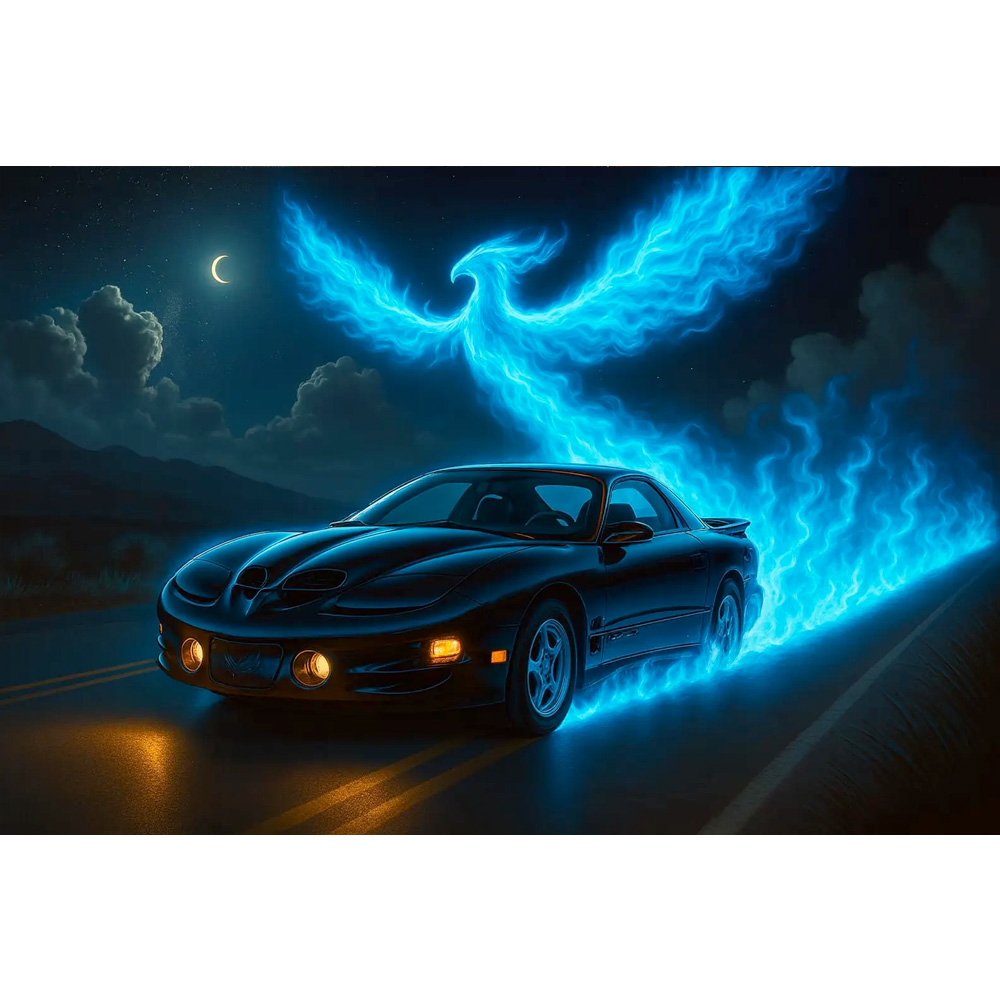 98-02 Model Pontiac Trans Am Firebird Side View Electric Fire
